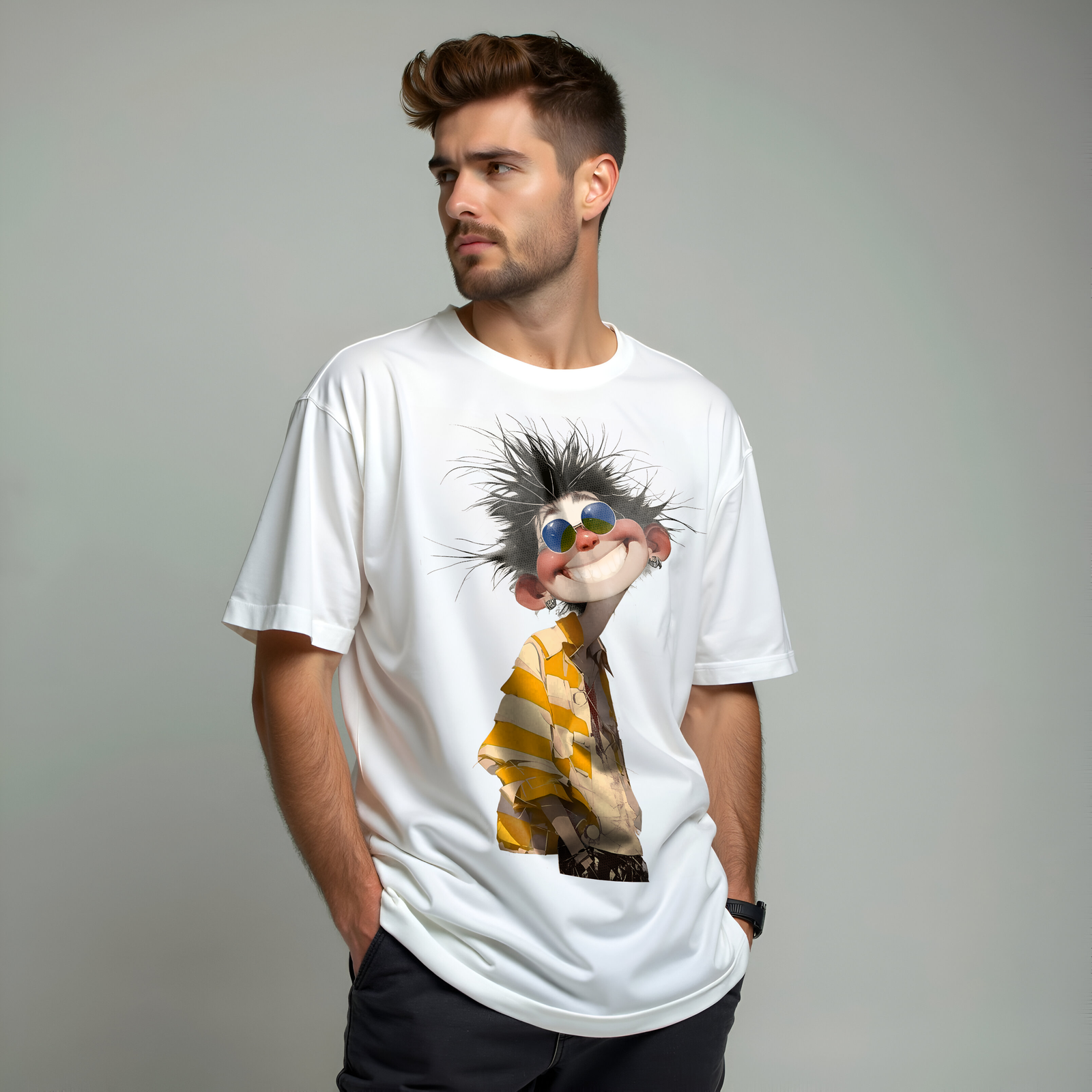 Mens M White Over 68