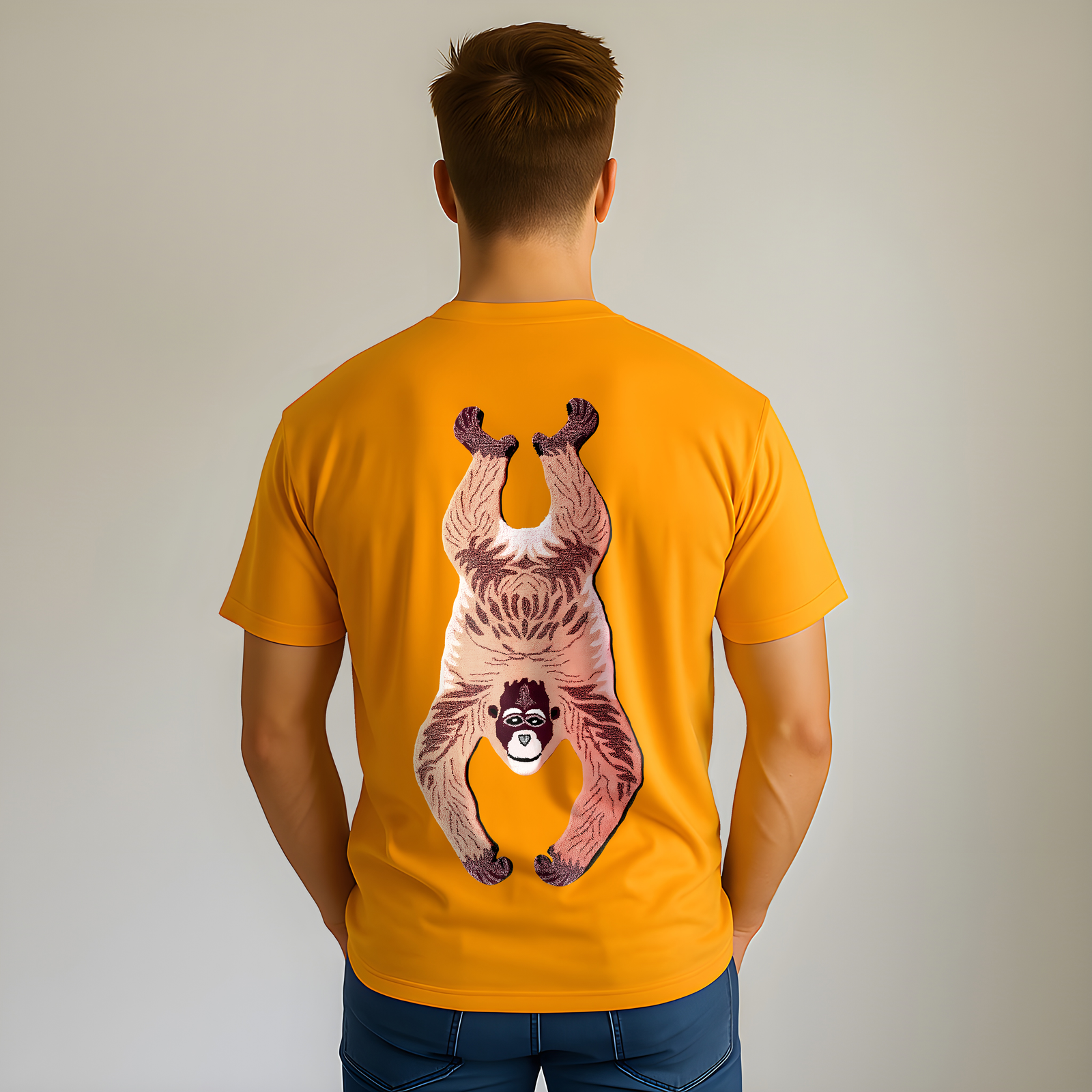 Men Back Yellow M 71